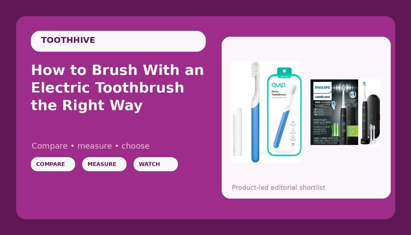 How to Brush With an Electric Toothbrush the Right Way