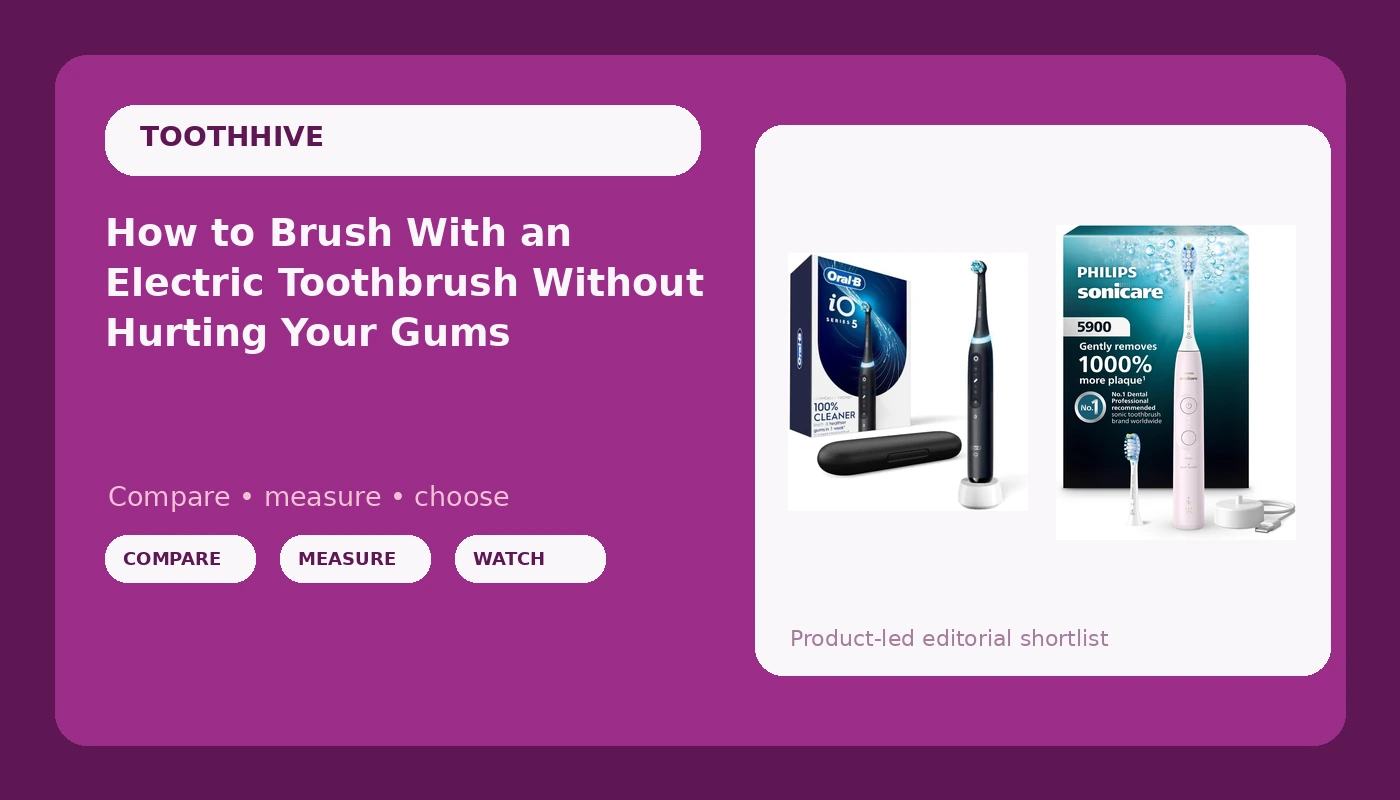 How to Brush With an Electric Toothbrush Without Hurting Your Gums