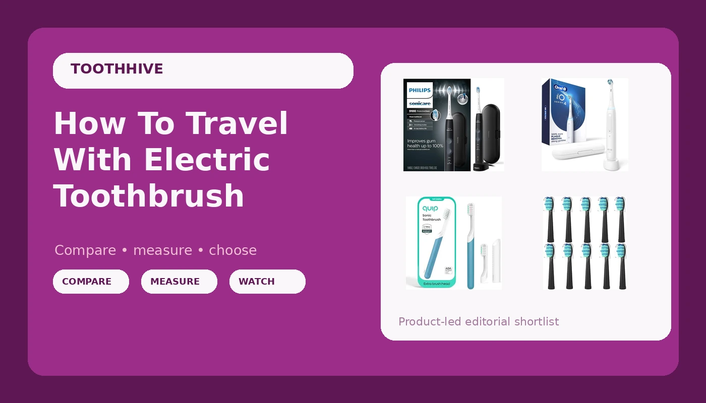 How To Travel With Electric Toothbrush - ToothHive review with measurements and honest opinion